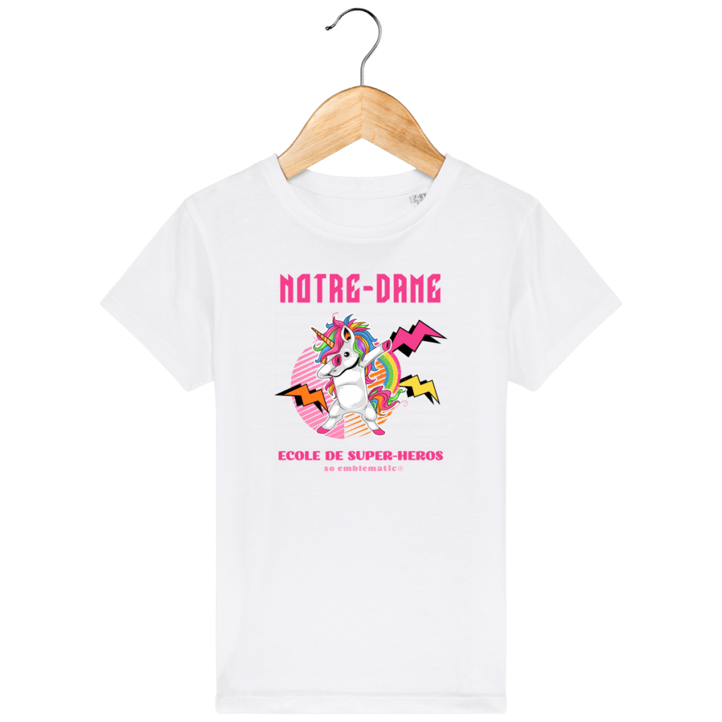 tee-shirt-enfant-bio-ecole-de-super-h-ros-notre-dame-so-emblematic