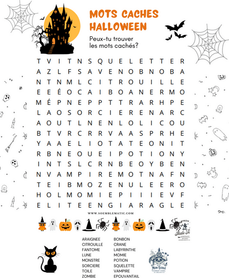 Halloween mots cachés